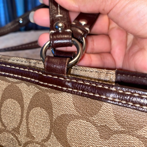 New COACH SIGNATURE HERITAGE STRIPE TOTE 14477 - Picture 7 of 15